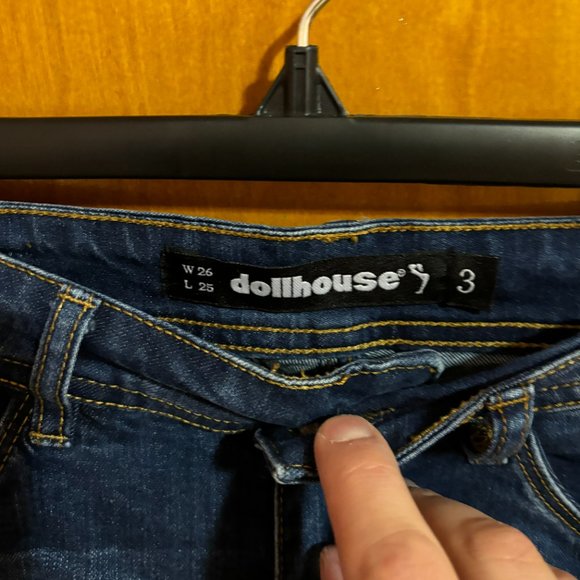 dollhouse distressed cropped Farrah jeans size 3 - Picture 4 of 16